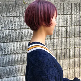 ショート カラー 長井 美佳のヘアスタイル