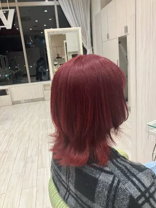 ミディアム カラー 永倉 はるかのヘアスタイル