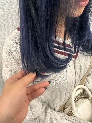 ロング 艶髪ハイトーンカラー 渋谷🎀ririkaのヘアスタイル