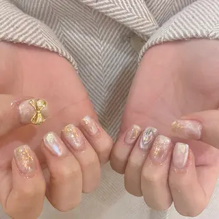 ネイル 𝕄𝕚𝕪𝕦🤍 自由が丘⌇パラジェルのネイルデザイン