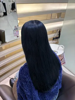 セミロング カラー 縮毛矯正/艶髪/ チホリのヘアスタイル