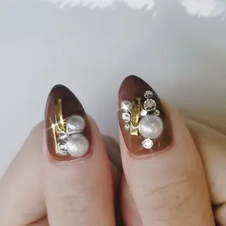 ショート ネイル クロキ 。のネイルデザイン