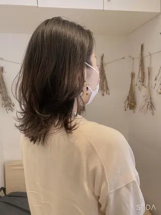 ミディアム カラー はだゆうき @hadadan08のヘアスタイル