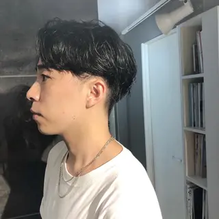 パーマ ヘアアレンジ メンズ ainico+所属・メンズ特化✂️栗原 侑也のヘアスタイル