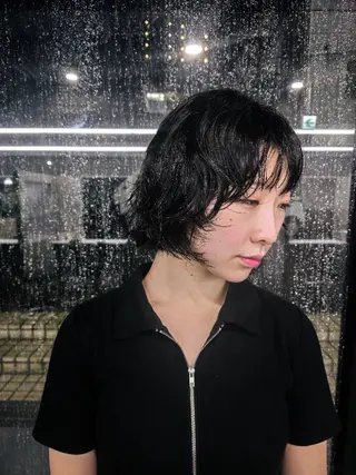 パーマ ミディアム OMA　片岸 信征のヘアスタイル