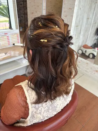 セミロング 後田 玲奈のヘアスタイル