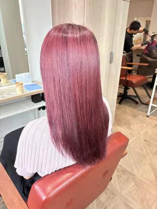 ロング カラー 檜山 知可子のヘアスタイル