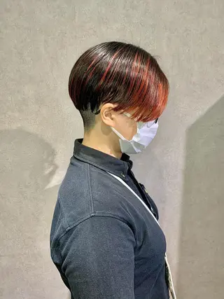 ショート カラー 髪質改善＊韓国ヘア＊ レイヤー＊IBUKIのヘアスタイル