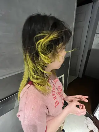 セミロング カラー 田中 里奈のヘアスタイル