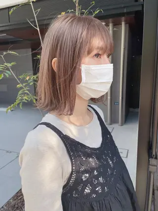 ミディアム ボブ/レイヤー 🌟梅田盛一🌟のヘアスタイル