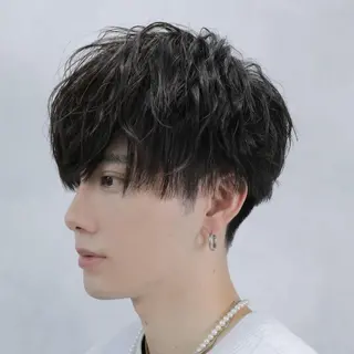 ショート パーマ メンズ Mens salon ANDYのヘアスタイル