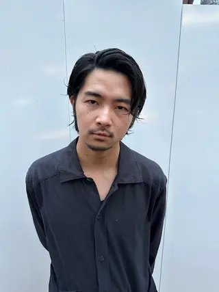 ミディアム パーマ メンズ 似合わせカット /パーマ岡本淳平のヘアスタイル