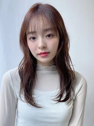 セミロング レイヤー×髪質改善✨ 渋谷/佐藤侑哉のヘアスタイル