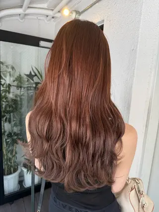 ロング カラー ハイトーン/髪質改善 🦋KASUGA🖤のヘアスタイル