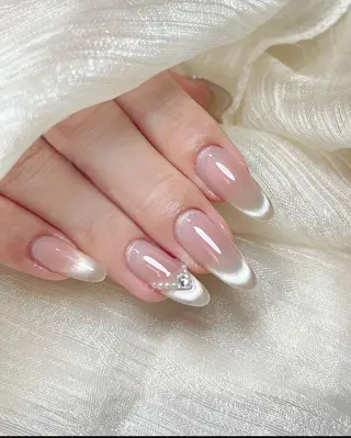 ネイル RAFFINE 月🦋🩵のネイルデザイン