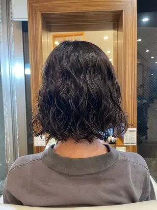 ショート パーマ 本多 美羽のヘアスタイル