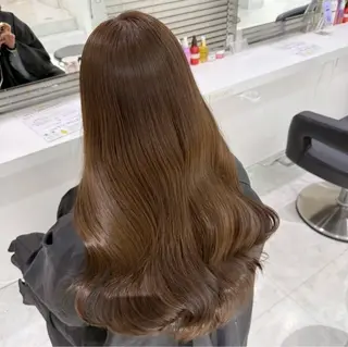 カラー ♡艶髪ブラウン himi♡のヘアスタイル