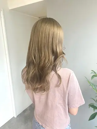 セミロング カラー ヘアアレンジ ボブ /ニュアンス/ satomi🧸💖のヘアスタイル