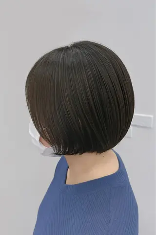 ショート カラー 太白区白髪ぼかし/ ボブカット/千葉達人のヘアスタイル