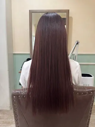ロング カラー 新越谷ゆこ カラーモデルのヘアスタイル