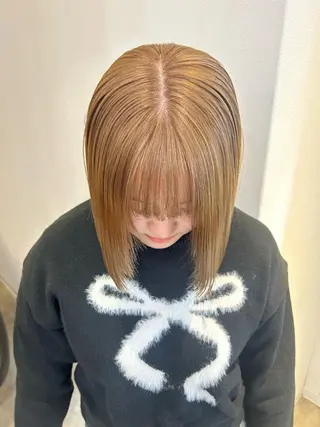 ショート 切りっぱなしボブ♡ Chiharuのヘアスタイル