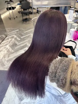 ロング カラー 冬っぽカラー/ マツエク/ゆきなのマツエク・マツパデザイン