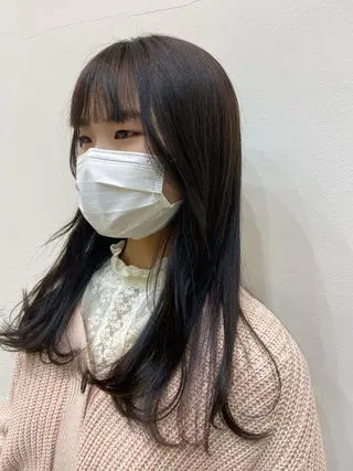 ロング プルエクステ/インナ ーカラー🦊はるなのヘアスタイル