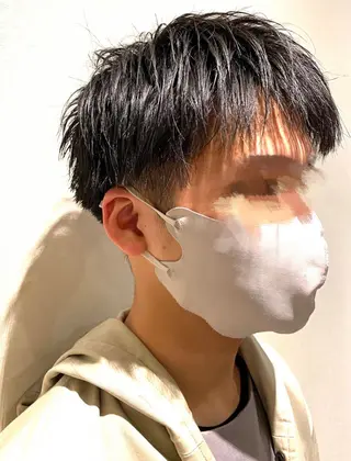 ミディアム メンズ 田中 美穂のヘアスタイル