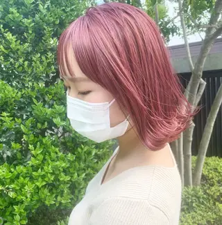 ショート カラー ヘアアレンジ ハイトーン/美髪矯正 🍃大江拓実のヘアスタイル