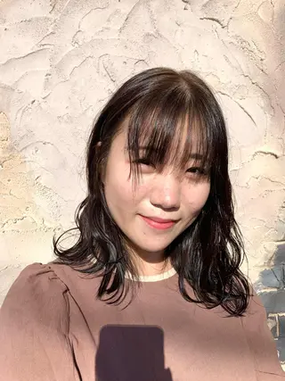 ミディアム カラー …a所属・…a みおのヘアスタイル