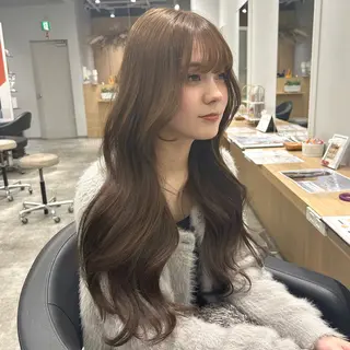 ロング カラー Lien by kiitos所属・韓国ヘア×レイヤー カット/上田丈也のヘアスタイル