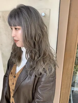 カラー セミロング お悩み改善カット 太田皓大のヘアスタイル