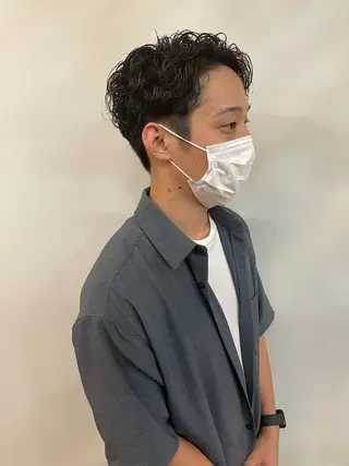 ショート メンズ 田中 碧のヘアスタイル