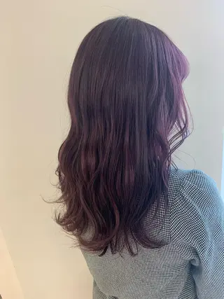 セミロング カラー 暖色専門美容師🎀 お客様満足度◎のヘアスタイル