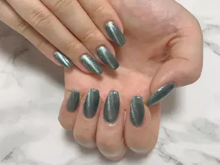 ネイル はな💎ネイル ワンホン、長さ出しのネイルデザイン