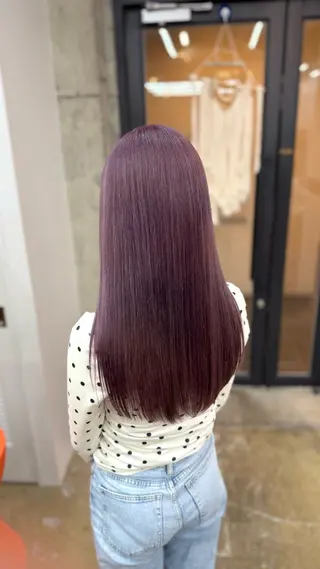 ロング カラー MAUVE MIYUのヘアスタイル