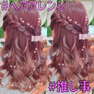 ロング ヘアアレンジ 🌺ウルフカット職人 新垣渚🐺のヘアスタイル