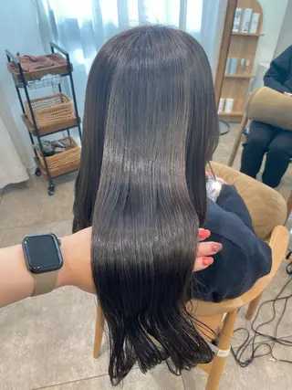 ロング カラー 透明感カラー/韓国 ヘア🩶yuri🩵のヘアスタイル