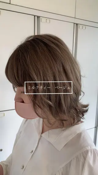 ミディアム メンズバレイヤージュ 斉藤春のヘアスタイル