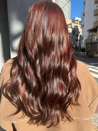 ロング カラー N°jillva 𝑘𝑎𝑟𝑖𝑛のヘアスタイル