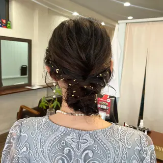 セミロング ヘアアレンジ hair slon 2co所属・堀谷 彩花のヘアスタイル