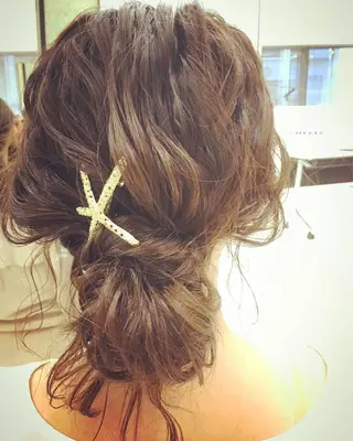 ヘアアレンジ 安永 涼のヘアスタイル