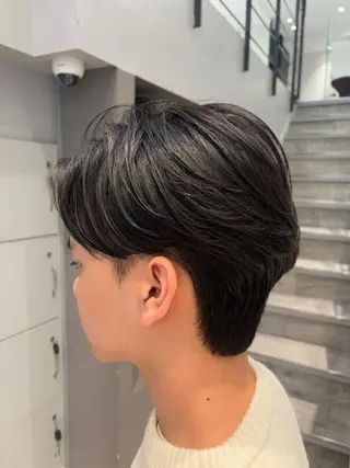 メンズ 李 文のヘアスタイル