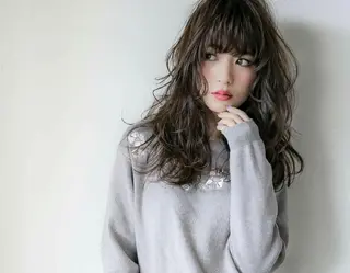 ロング カラー パーマ ヘアアレンジ 北川大輔🌟 小顔レイヤーカットのヘアスタイル