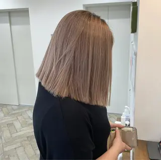 ミディアム カラー パーマ メンズ キッズ ネイル マツエク・マツパ ハイライト、レイヤー カット/西梅田/中西のヘアスタイル