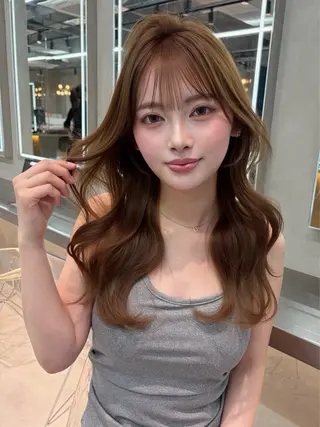 ミディアム カラー ヘアアレンジ 【博多髪質改善】 吉村　清志のヘアスタイル