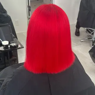 ミディアム カラー REAL 心斎橋所属・ブリーチ/ベージュ /デザイン/ナツミのヘアスタイル