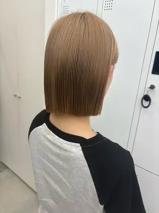 ショート カラー 韓国風レイヤーカット 松葉翔のヘアスタイル