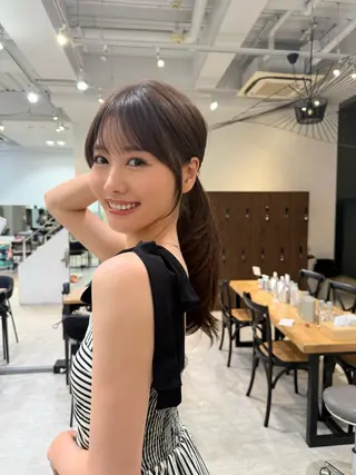 ロング VIEW TOKYO所属・似合わせ×透明感カラ ーなら🎀マリアのヘアスタイル