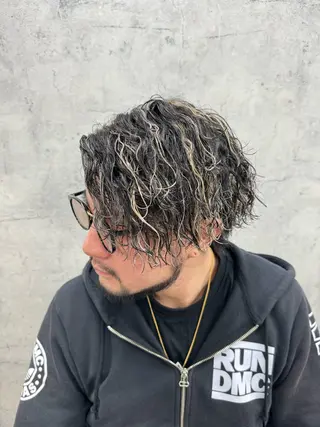 ミディアム カラー パーマ メンズ メンズ/パーマ KAZUKIのヘアスタイル